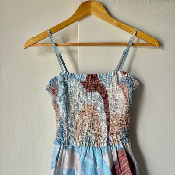 Wilfred Tempest Sleeveless Linen Printed Mini Dress - Picture 7 of 10